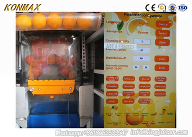 Máquina expendedora anaranjada del zumo de fruta del color negro para el uso de la escuela/de las tiendas